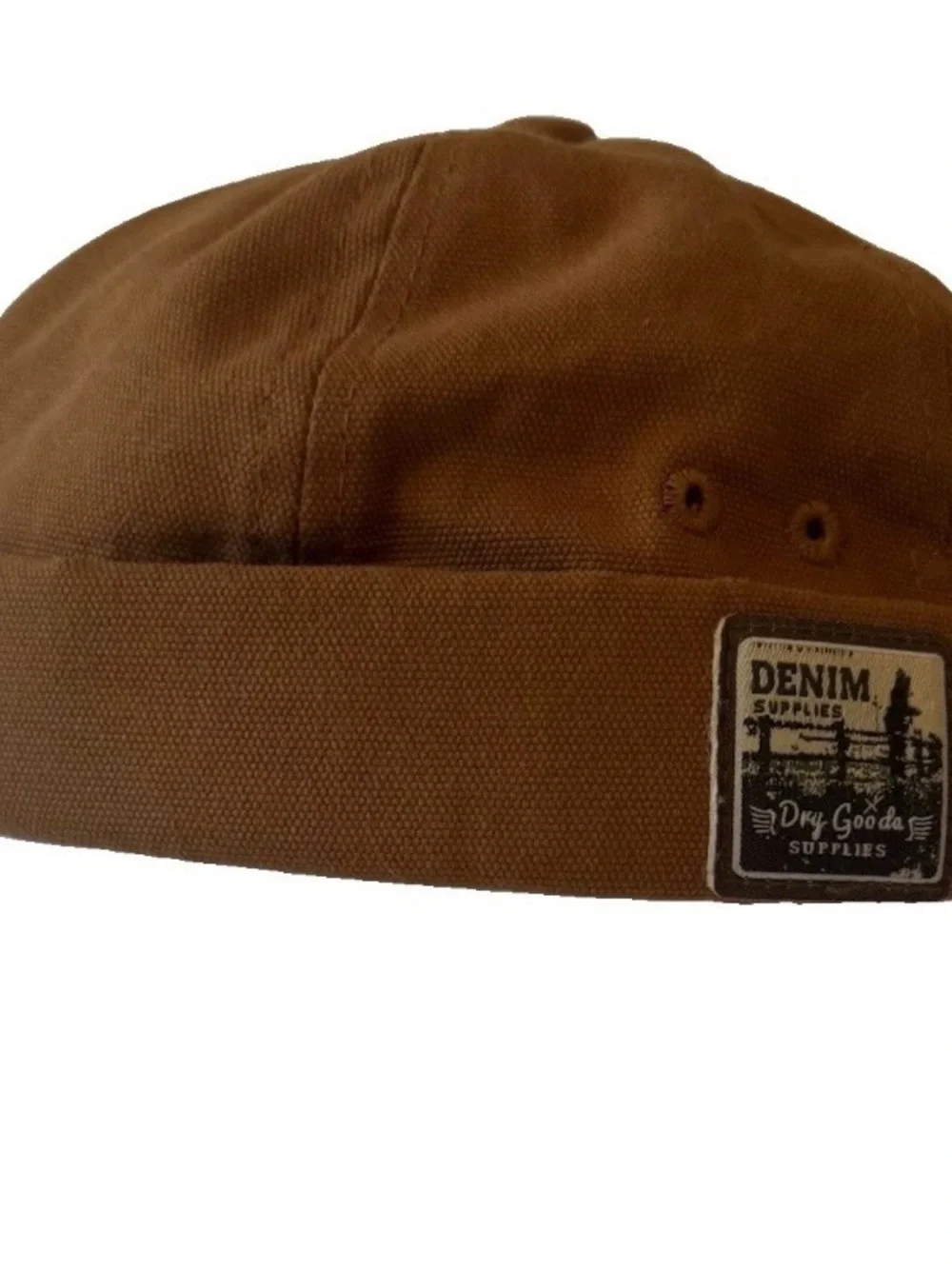 Dry Goods Supplies Beanie Cap Denim Blue, Brimless, Cotton